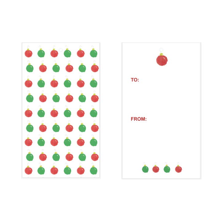 Immaginare + Seaside – wholesale Gift tag – Holiday Ornament Gift Tags0