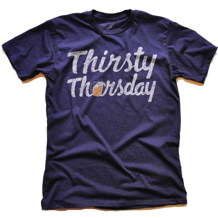 Men's Thirsty Thursday T-shirt for wholesale by Solid Threads