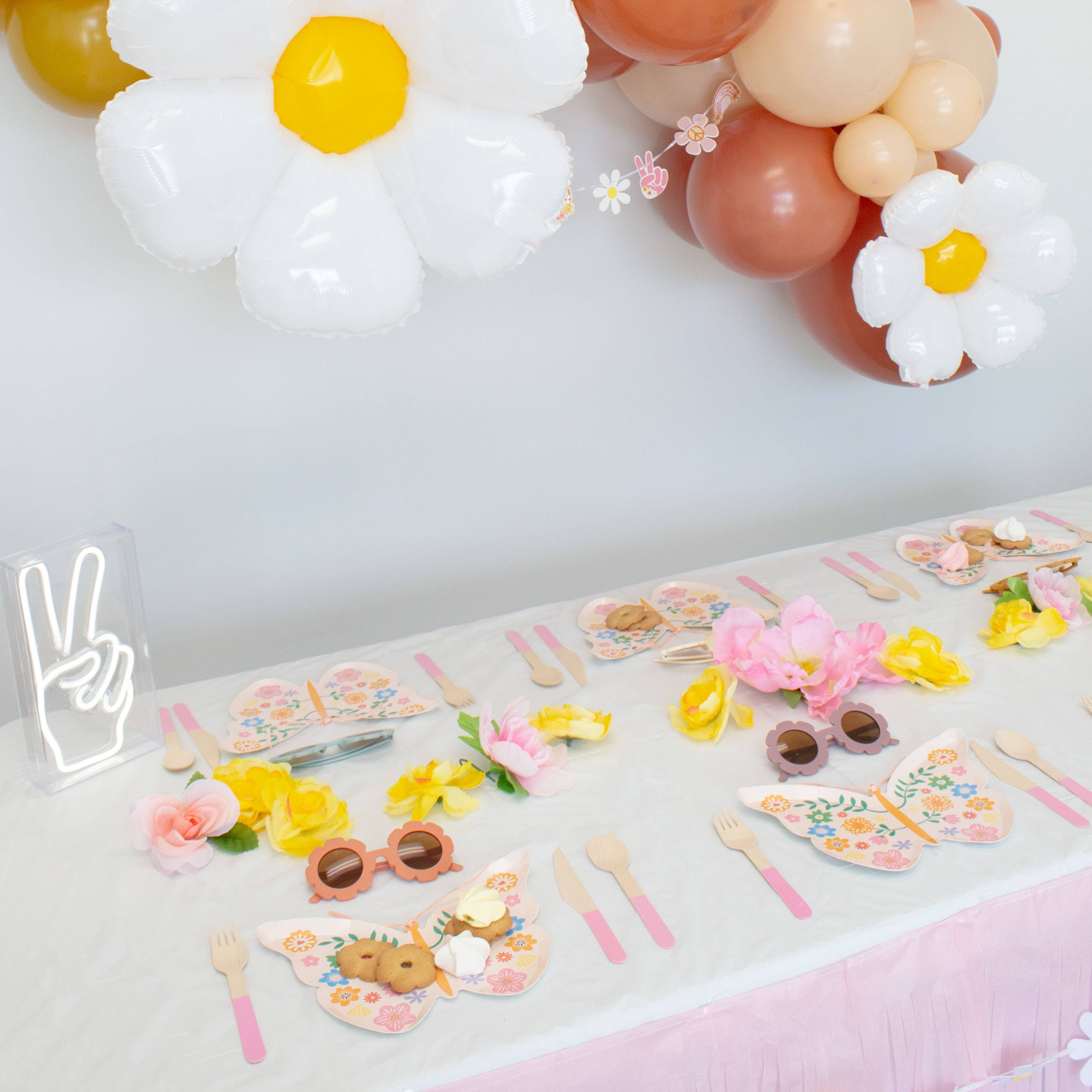 Ellie's Party Supply - Wholesale Disposable Servingware Set - Pastel Pink Wooden Utensils (Set of 24)3