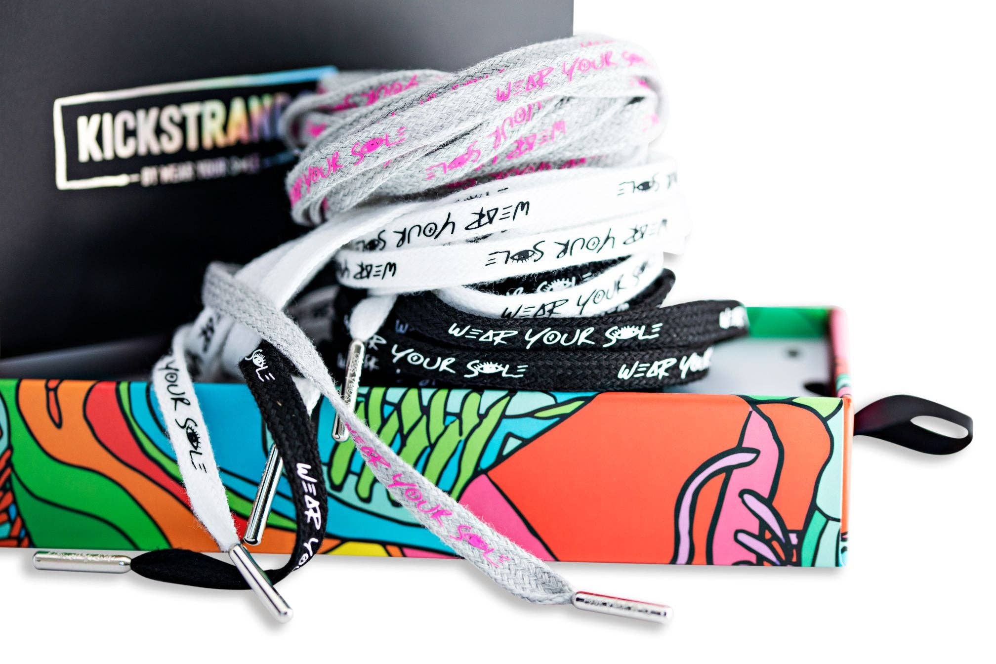 Wear Your Sole - Wholesale Shoelaces - Unisex - Logo KickStrands - Black4