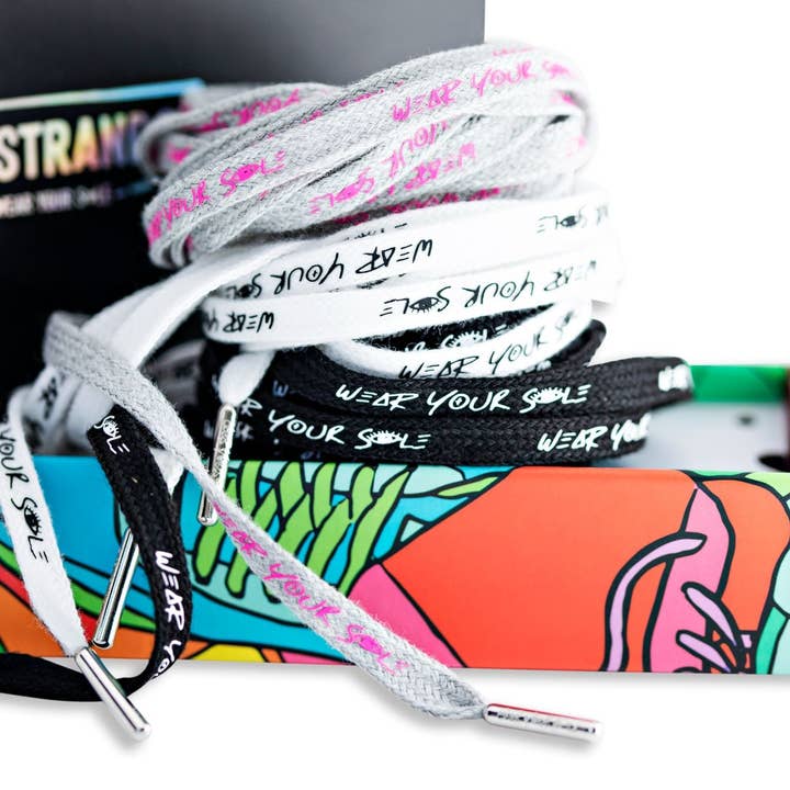 Wear Your Sole - Wholesale Shoelaces - Unisex - Logo KickStrands - Black4