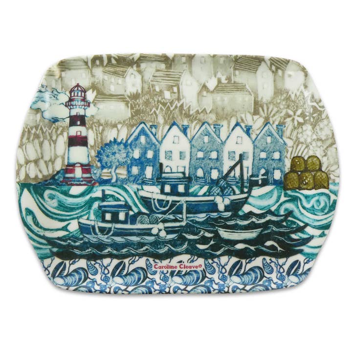 Fishing Village II Scatter Tray for wholesale by Emma Ball Ltd