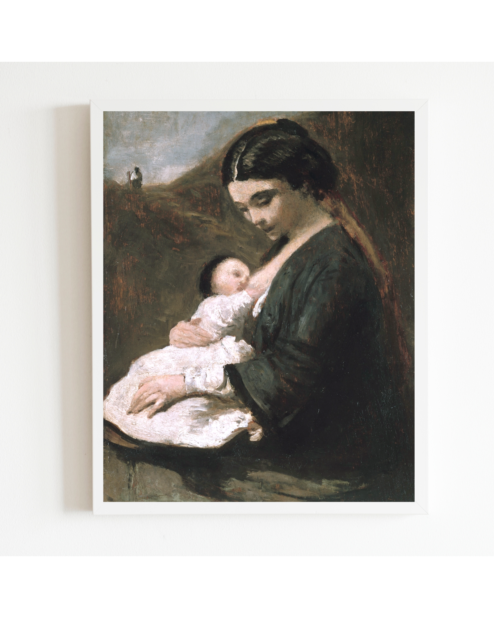 Sea to Skye - Wholesale Art Print - Mother and Child Antique Art Print2