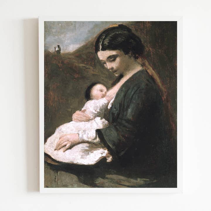 Sea to Skye - Wholesale Art Print - Mother and Child Antique Art Print2