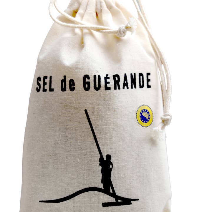 Artisans du sel - Wholesale Salt - Guérande Salt Bag Printed Cotton 500gr0
