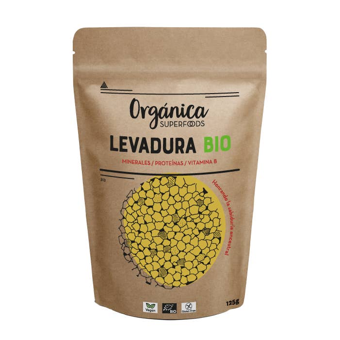 Orgánica Superfoods SL - Venta al por mayor Proteínas y superalimentos en polvo - Levadura Nutricional BIO - 125g
