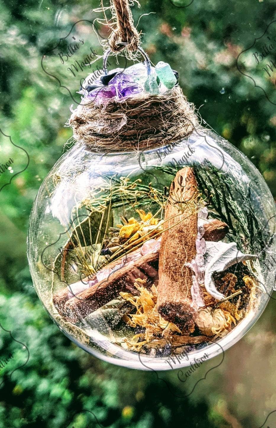 Bella's Magick Cauldron – wholesale Suncatcher – Anti-Anxiety Witch Ball - 2inch PLASTIC - Witchcraft - Wicca3