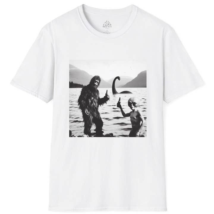 Midnight Myth - Wholesale T-Shirt (Graphic) - Men's - Loch Ness Alien Bigfoot Shirt Hiking Camping Tshirt Men's