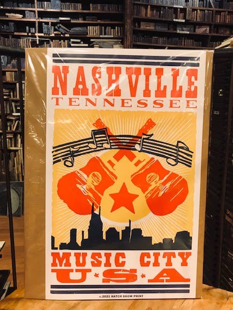 Hatch Show Print - Wholesale Poster - Nashville Music City Usa Poster1