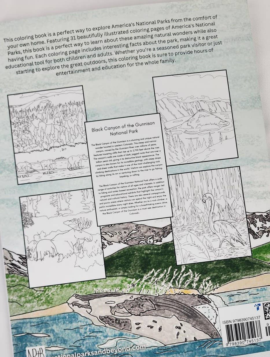 National Parks and Beyond - Wholesale Coloring & Activity Book - Adult - Color Your Way through the National Parks, Coloring book7