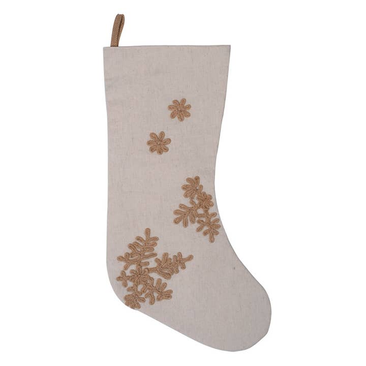 Vickerman 8"x19" Falling Flakes Stocking for wholesale by Vickerman