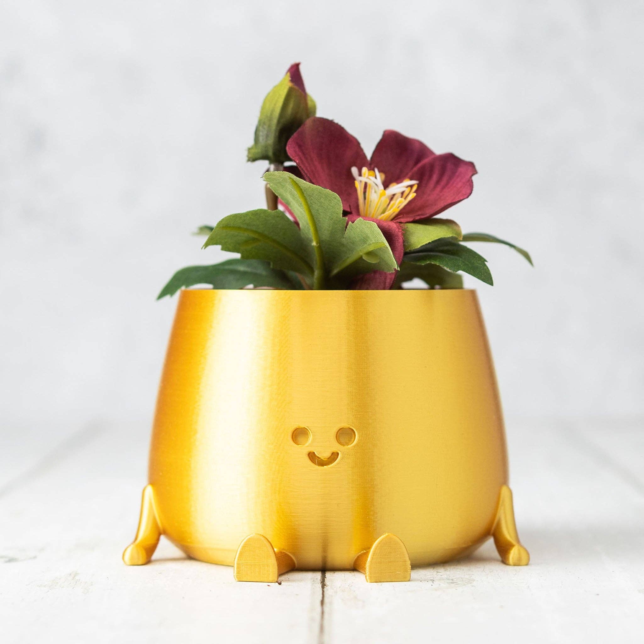 Ingadi - Wholesale Plant Pot - Happy Pot Planter - Gold3