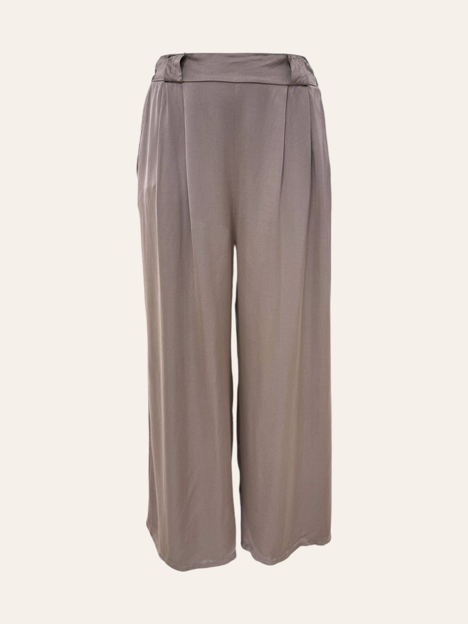 C'MELODIE - Wholesale Pants - Women's - Plus Size - Elegant Pleated Wide-Leg Pants6