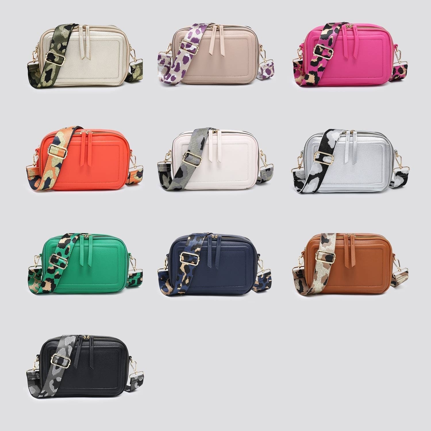 House of Milano – wholesale Crossbody bag – Women's – 3316 Faux Leather Double Compartment Crossbody Bag4