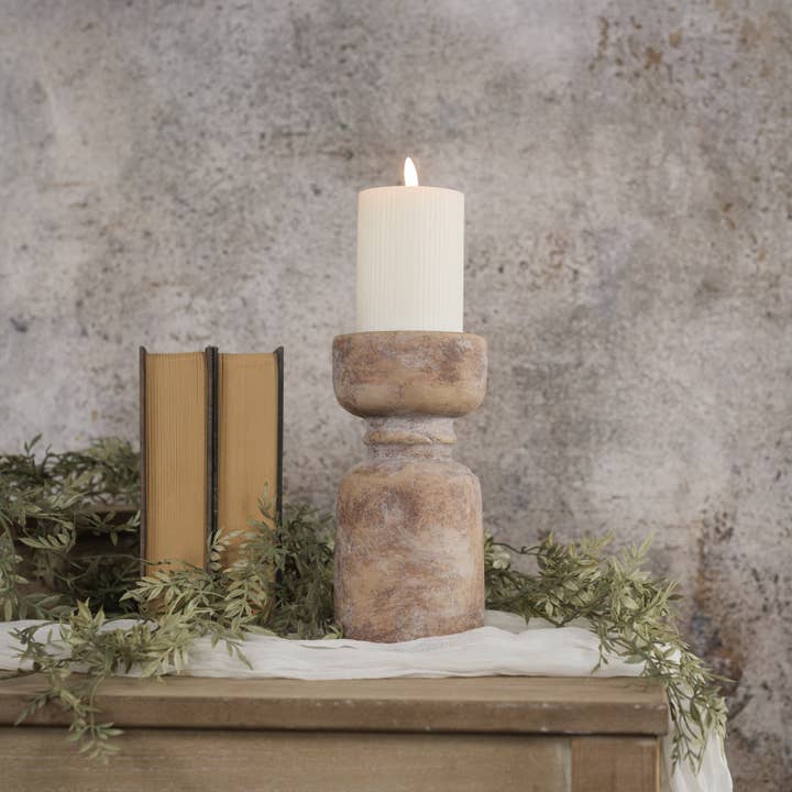 Ragon House – Großhandel Kerzenhalter – 8,75" TERRAKOTTA-SÄULENKERZENHALTER