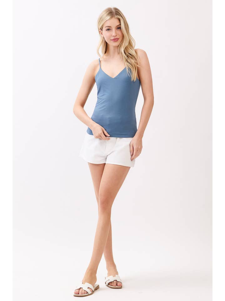 Final Touch - Wholesale Camisole - Women's - DOUBLE LAYERED V- NECK CAMI TOP - VT161313