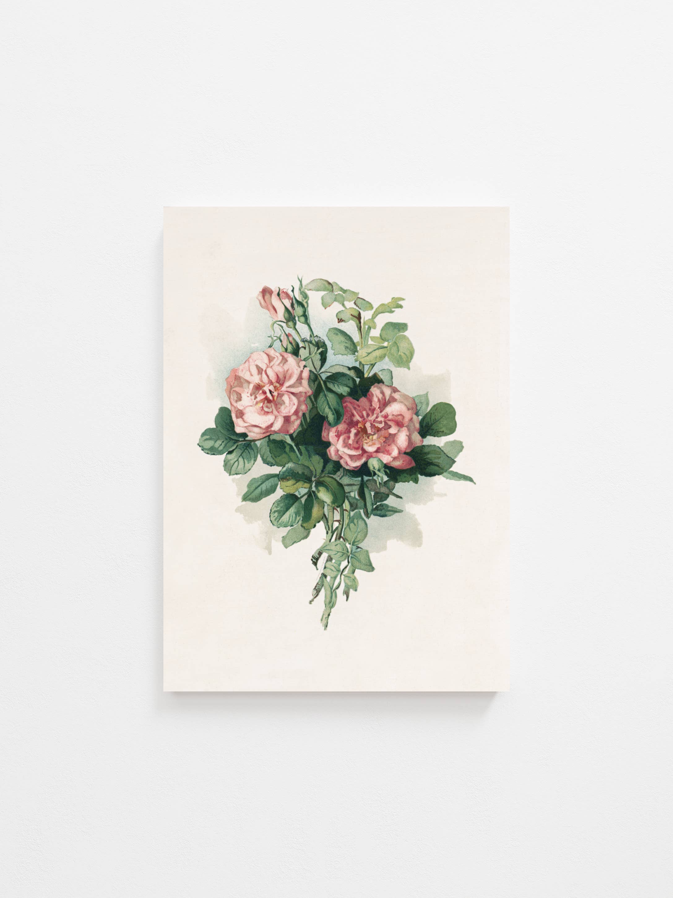 Pink Lemon Decor - Wholesale Art Print - Vintage Rose Bouquet Art Print1