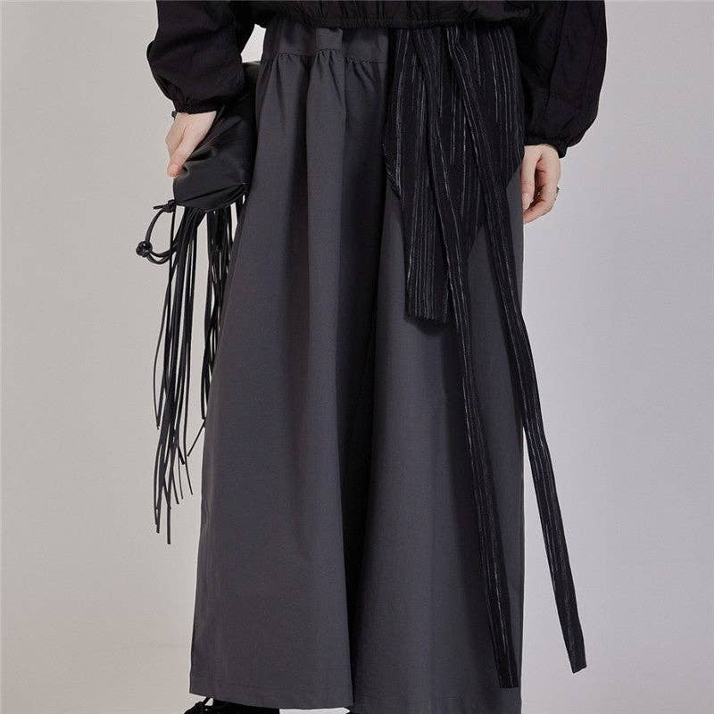 Mirazshoes WholeSale – wholesale Byxor - Dam – Slankande elastisk midja vida byxor med hög midja2