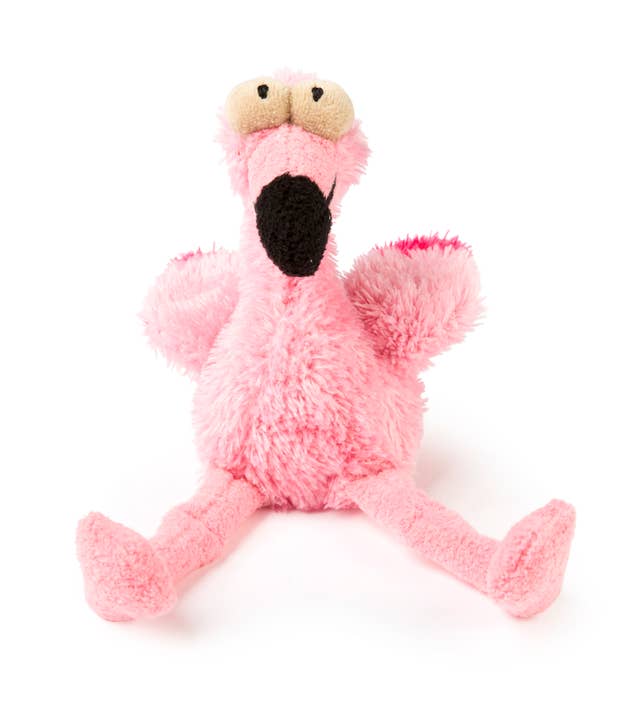 Pet Palette Distribution - Wholesale Pet Plush Toy - Dog - FuzzYard Dog Toy Neighborhood Nasties Flo the Flamingo Large