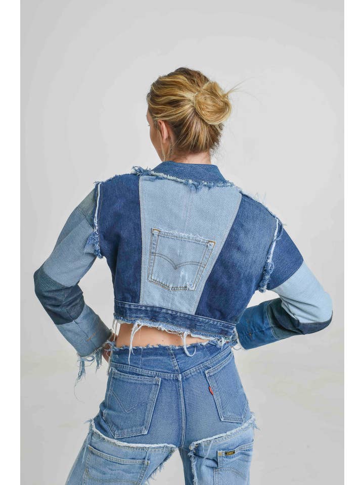 JE SUIS VINTAGE – Großhandel Jeansjacke – Damen – VINTAGE-JEANSJACKE