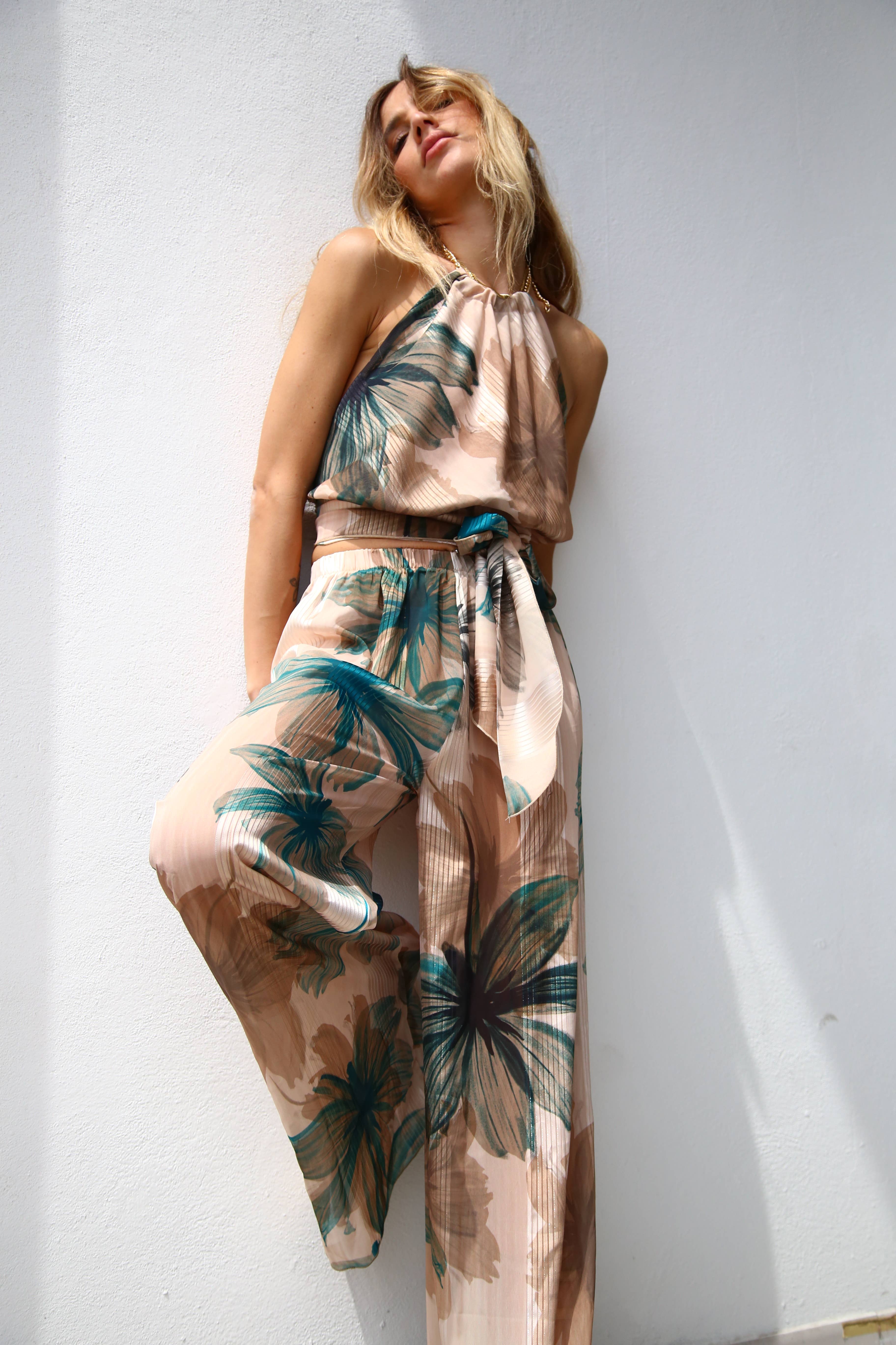 DEVOIREE KOBOLTBLOMSTER P4006 AMERIKANSK TOP MED SASH DEVOIRE OG KOBOLTBLOMSTER for engroshandel på Faire1