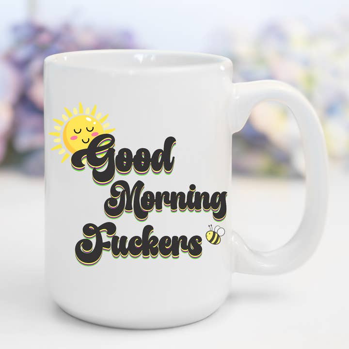 Godmorgen, røvhuller | Sjov, bandende krus for engroshandel hos AromaSarapy