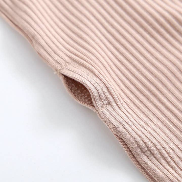 Luxie Charm - Wholesale Jumpsuit - Baby - Maple Ribbed Zippered Baby Romper4