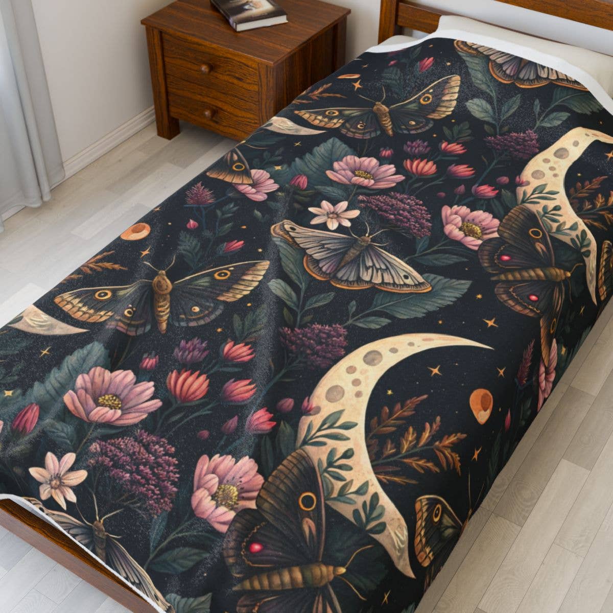 Upside Down Owl Farm - Wholesale Throw Blanket - Fleece Blanket, Mystical Moon Design, Plush Throw Blanket4