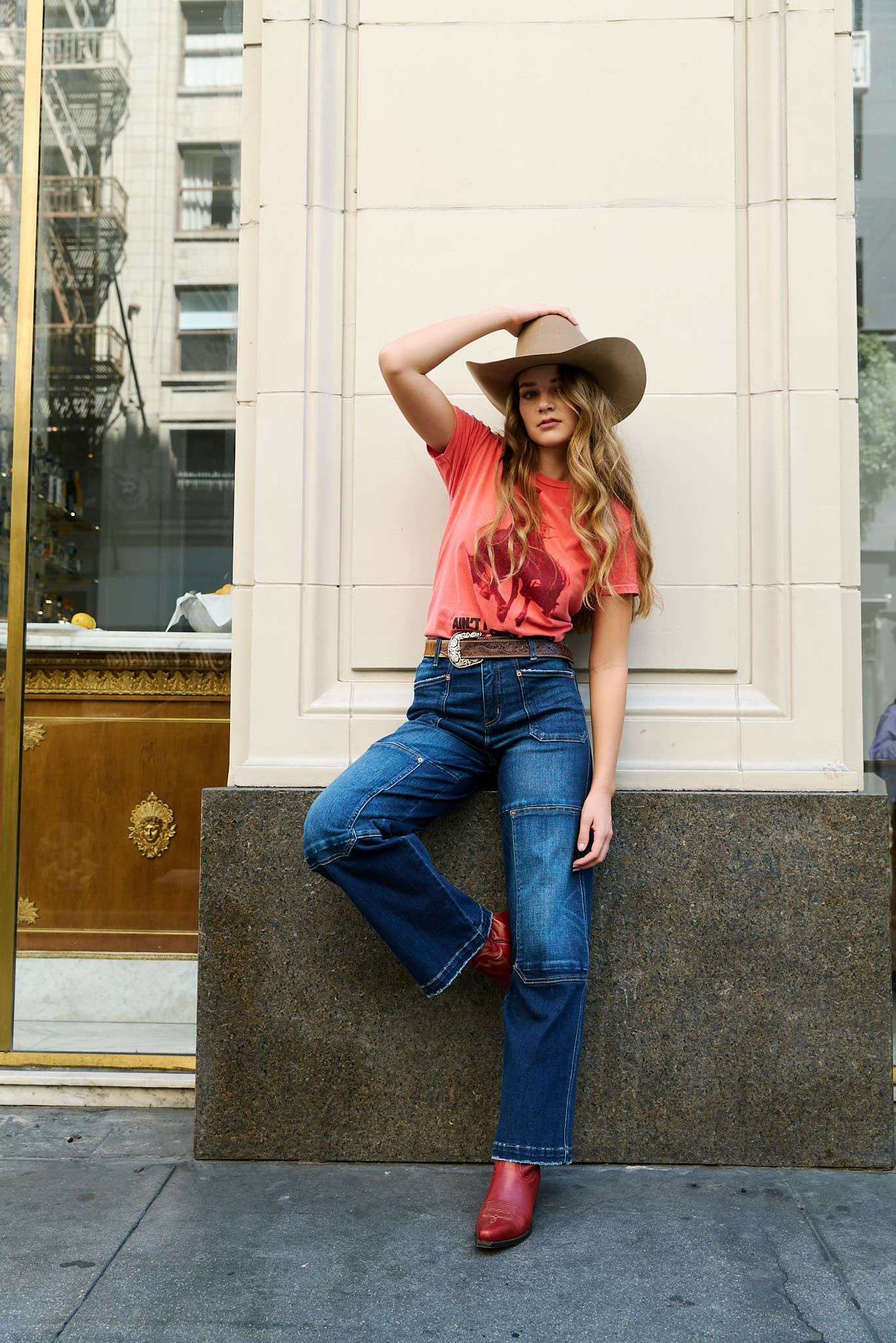 a.ell design - Wholesale Jeans - Women's - WIDE LEG POCKET JEANS1