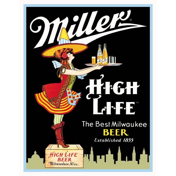 Desperate Enterprises - Wholesale Sign - Miller Server Tin Sign