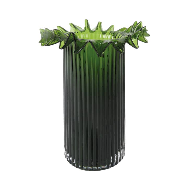 Opjet Paris - Wholesale Vase - Dark green Froufrou vase gm D17.5 H26cm0