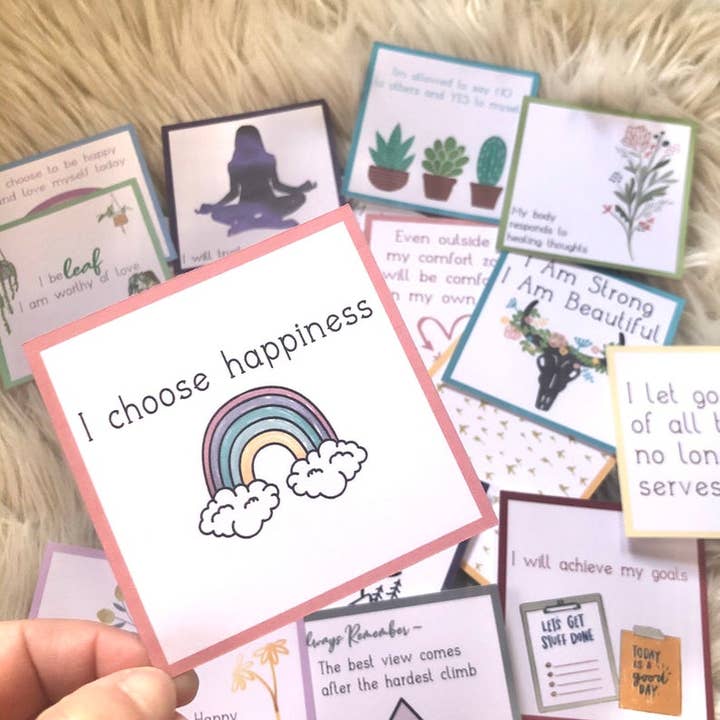 Jewels For Hope – Großhandel Briefpapier-/Postkarten-Set – Positive Affirmationskarten, Inspirierende Mantras