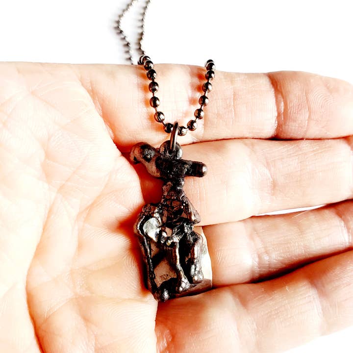 MergingMetals – Engroshandel Halskæde med vedhæng – Shungite Raven halskæde4