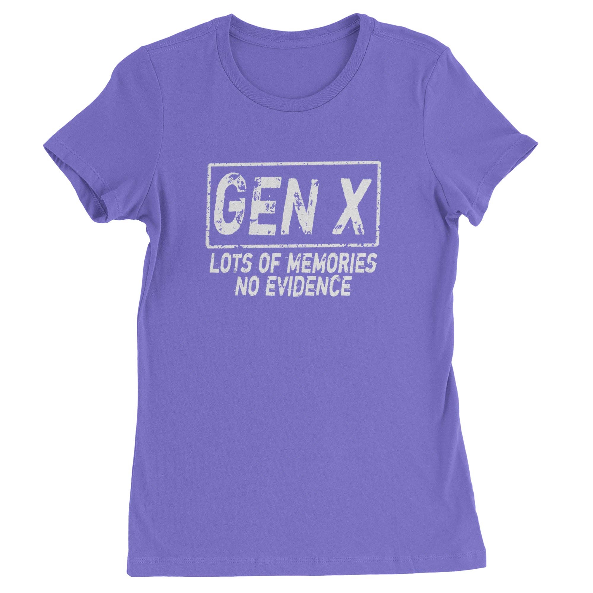 Expression Tees - Wholesale Screen Printed T-Shirt - Women's - Gen X Lots of Memories No Evidence Nostalgia Womens T-shirt9