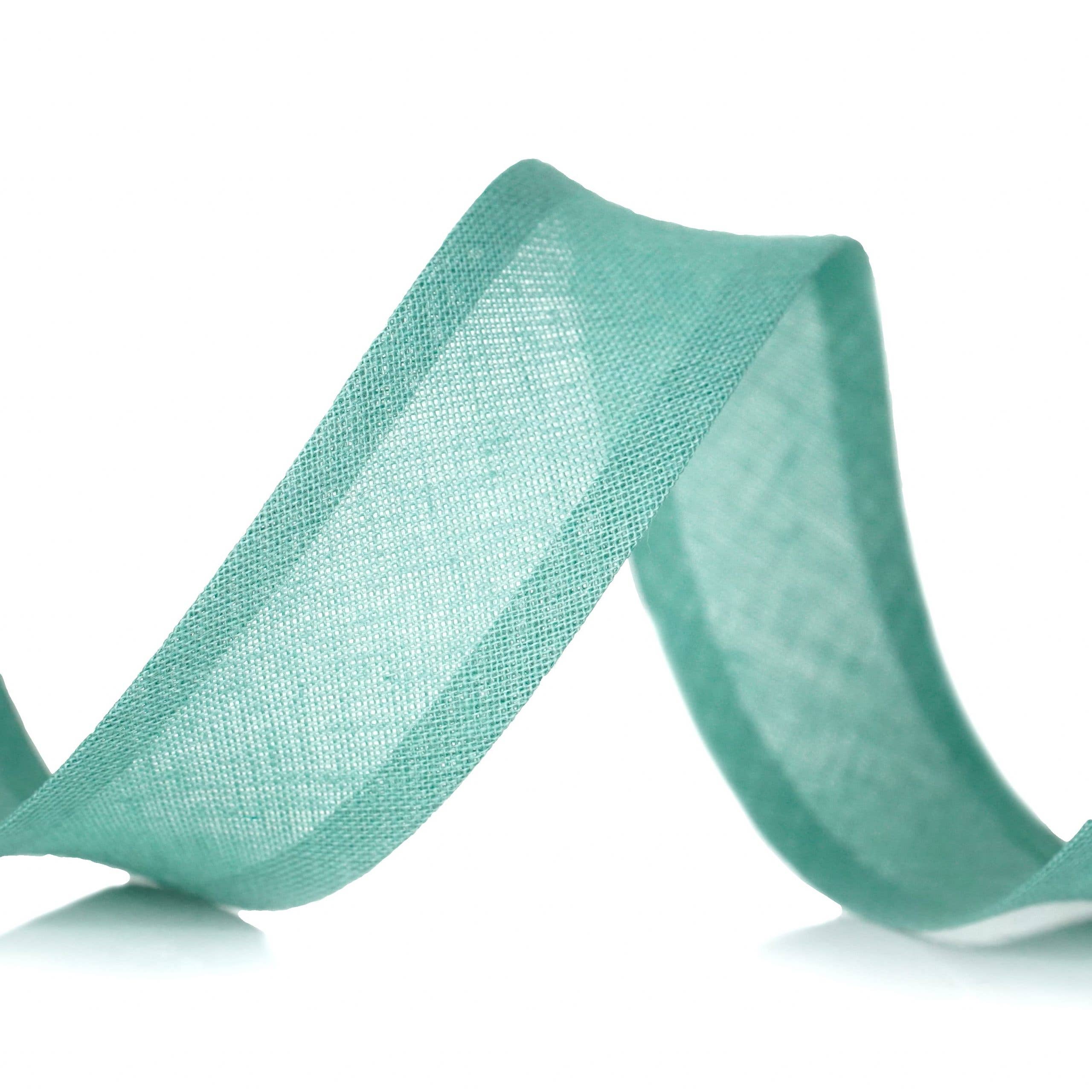 Trimz – wholesale Hantverkstillbehör – Bomull Bias bindande 25/5/5mm färg Sage grön 1162