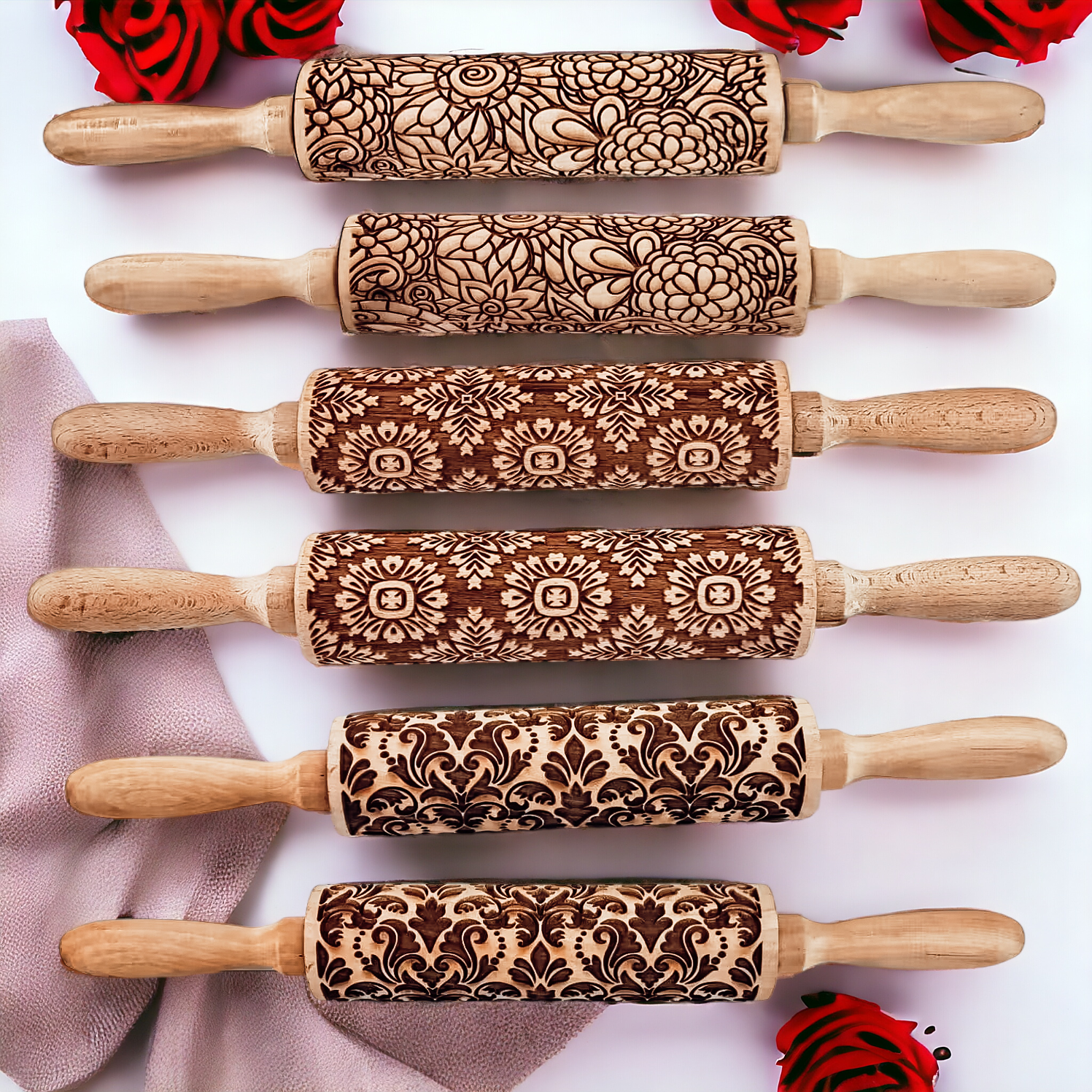 Gia Roma - Wholesale Rolling Pin - Spring Kitchen Gifts + Easter Baking, Rolling Pin for cookie58