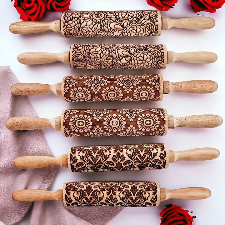 Gia Roma - Wholesale Rolling Pin - Spring Kitchen Gifts + Easter Baking, Rolling Pin for cookie58