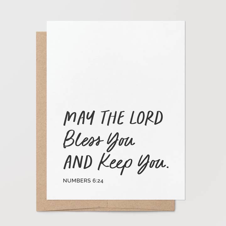 Christian Encouragement – Lord Bless You Greeting Card for wholesale by Goodly Press | Modern Cards for Life’s Real Moments