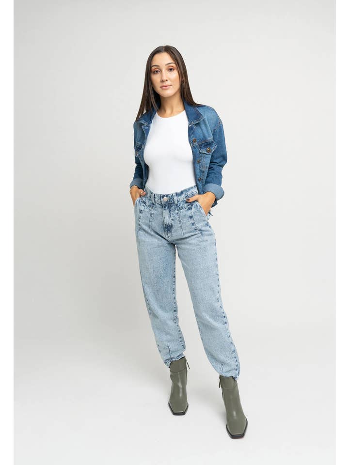 NOWA Jeans - Venta al por mayor Vaqueros - Mujer - Vaqueros holgados con detalle holgado para mujer