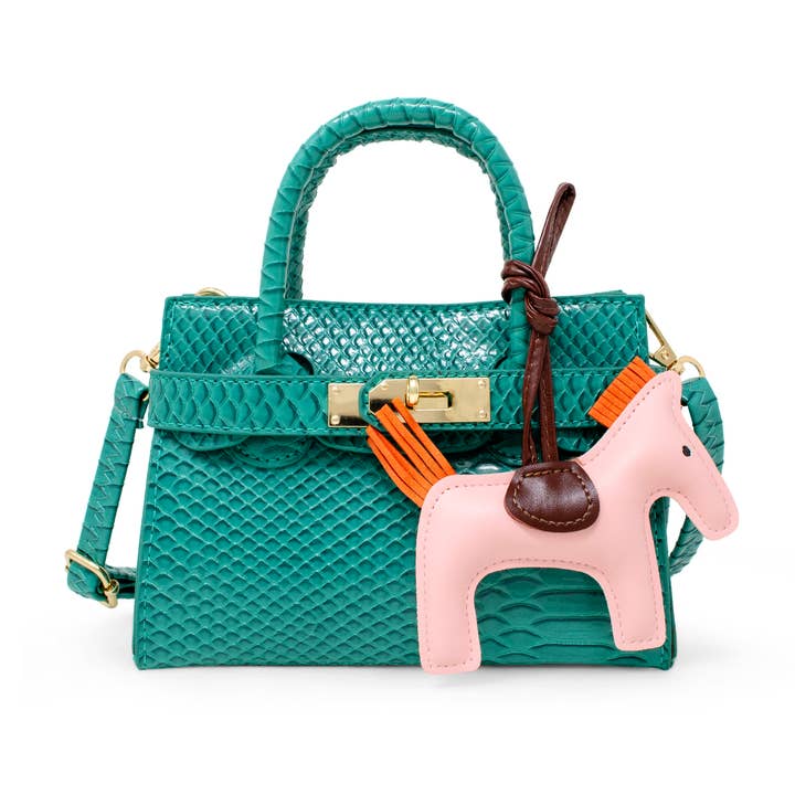 Tiny Treats and ZOMI GEMS - Wholesale Shoulder Bag - Kids - Vivid Crocodile Pony Handbag