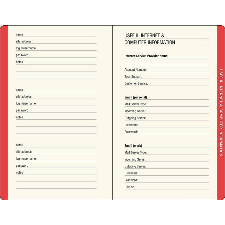 Peter Pauper Press - Wholesale Journal/Diary - Mushrooms Internet Address & Password Logbook