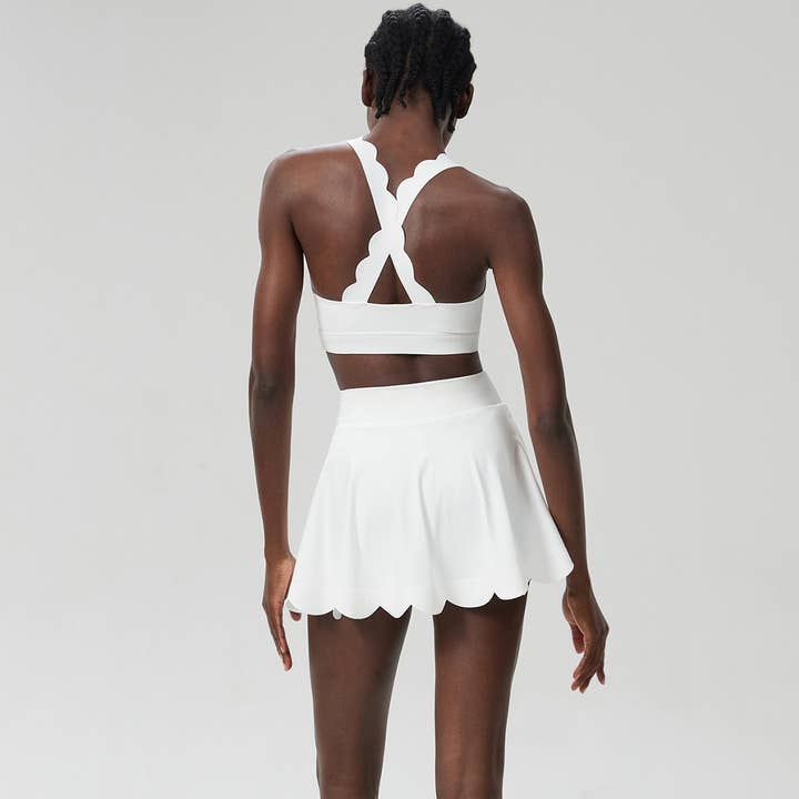 Sodalemon - Wholesale Activewear Set - Women's - Women Seamless Quick-Dry Set Strappy Bra & A-Line Skirt21