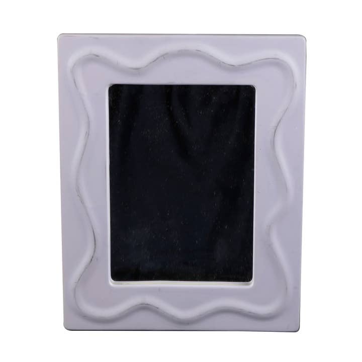 Wavy Ceramic Photo Frame for wholesale by Flora Bunda Inc