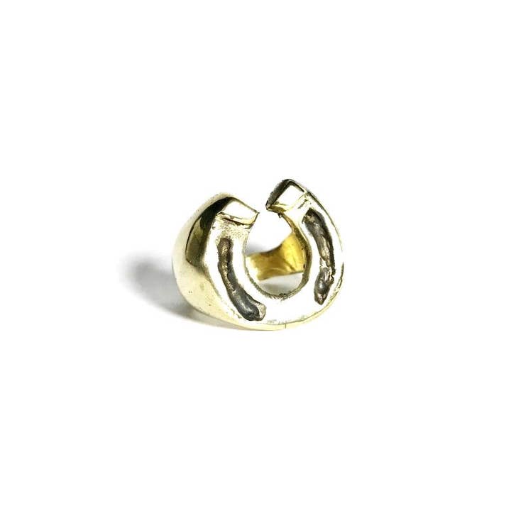 Lucky Horseshoe Ring for wholesale by Meta Bird