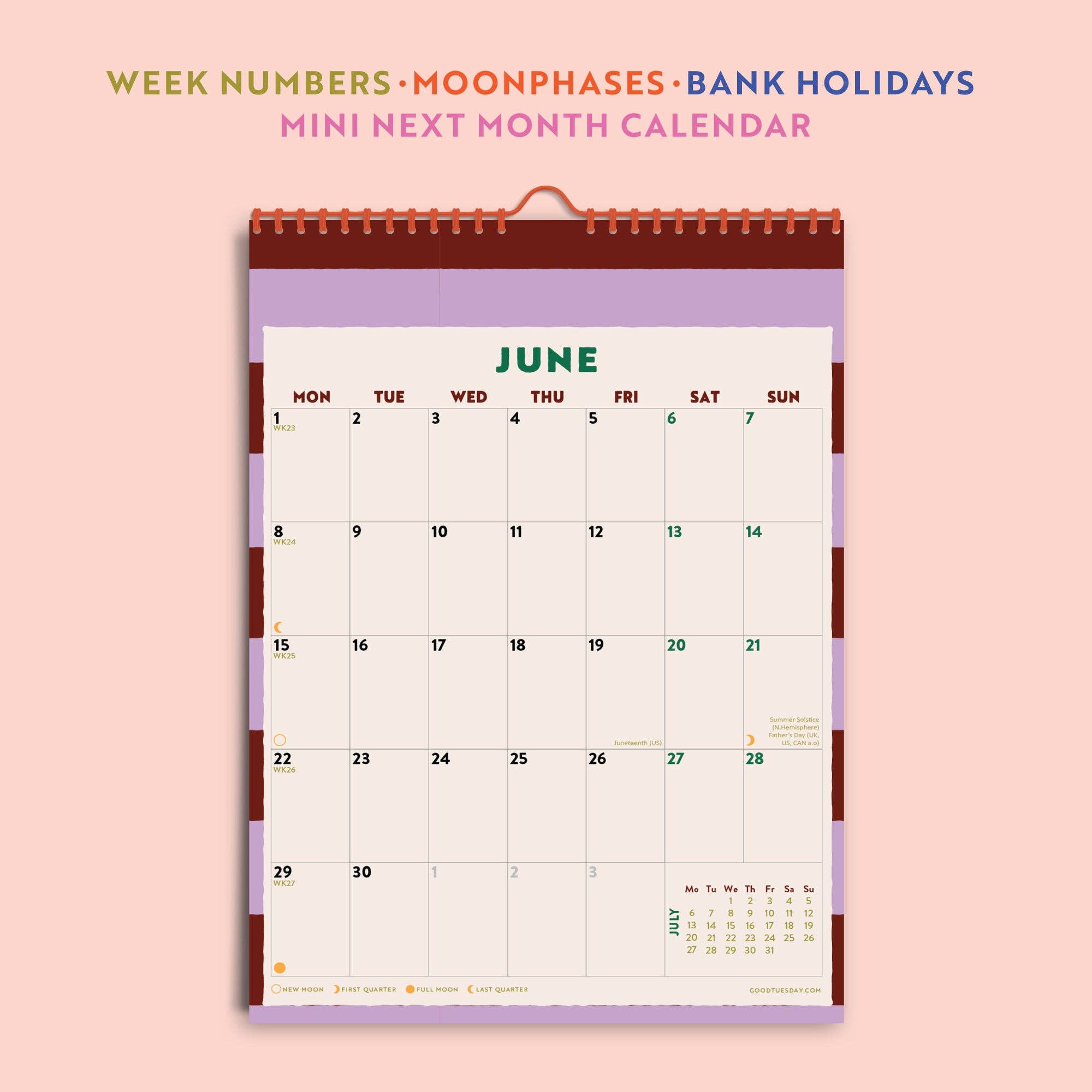 Good Tuesday (Once Upon a Tuesday) - Wholesale Calendar - 2026 Calendar | Checks & Stripes | A43