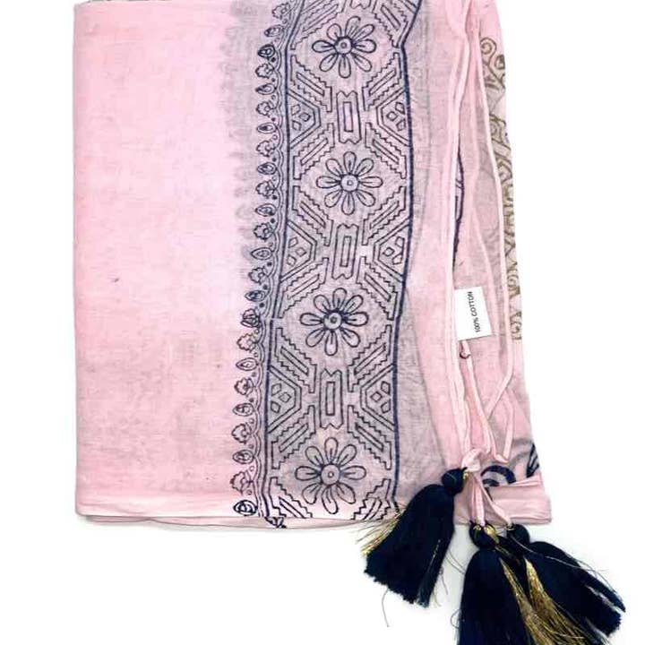 LINETA - Wholesale Scarf - Women's - C1 Indian cotton scarves5