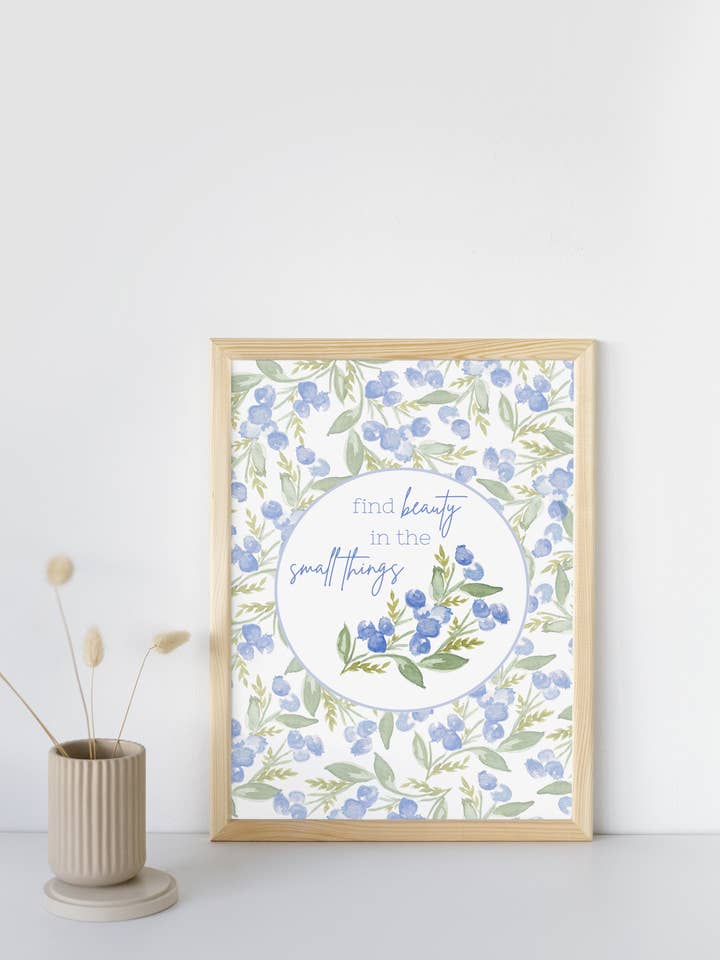 The Little Things | Myrtille, myrtilles | Impression artistique pour la vente par Taylor Martone Art