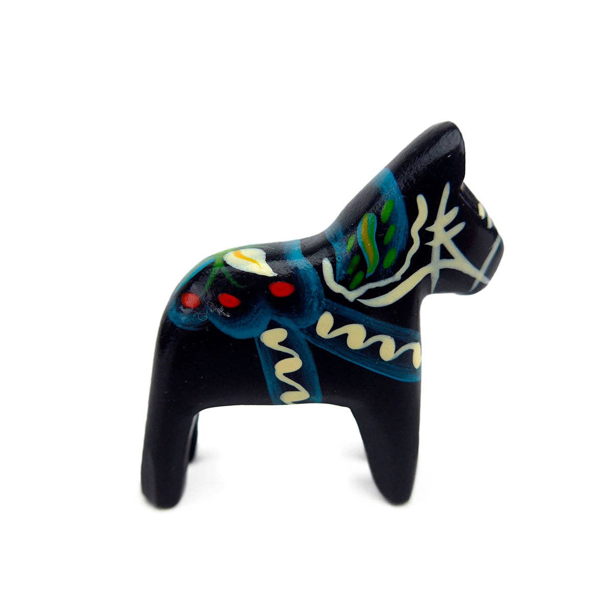 European Heritage Gifts - Vente Figurine décorative - Cheval Dala noir en bois4