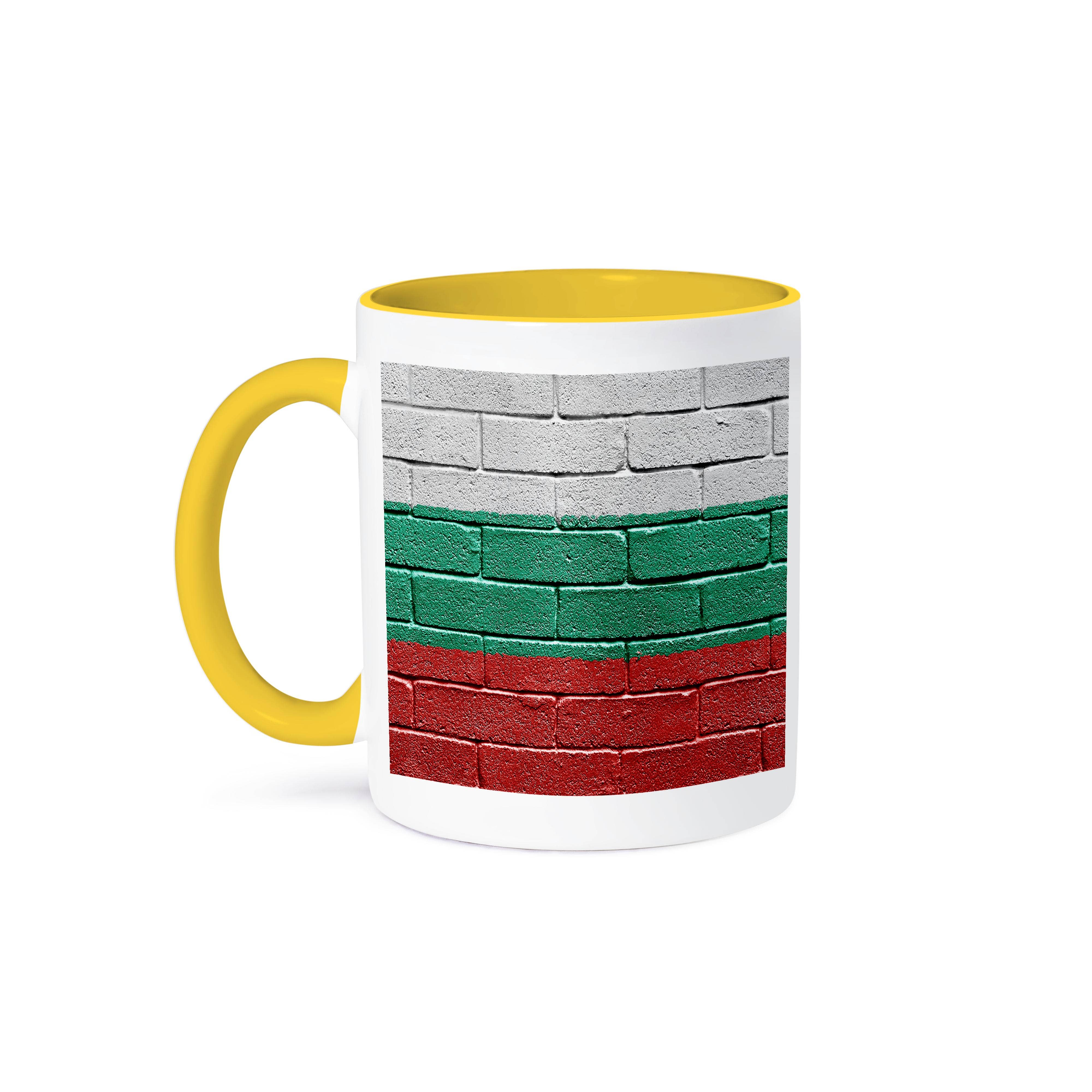 3dRose - Wholesale Coffee Mug - 3dRose, National flag of Bulgaria painted onto a brick wall Bulgarian, Mug0