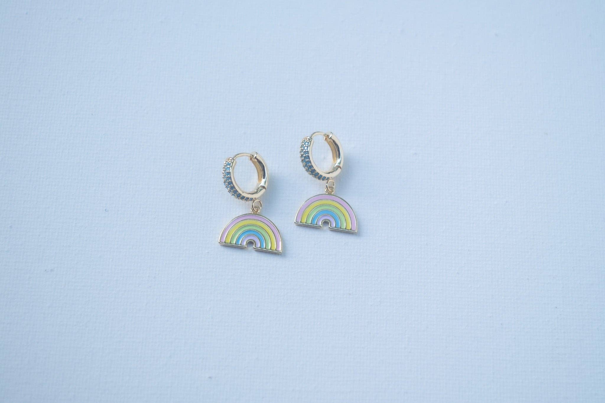 Con Cariño Design - Wholesale Huggie Earrings - Rainbow Road Huggies Kauai made Hawaii inspired7